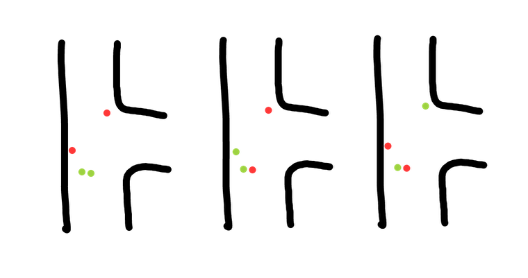 3 step 3 way intersection
