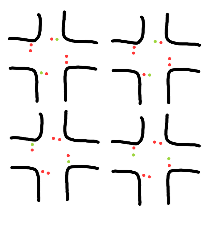 4 step 4 way intersection